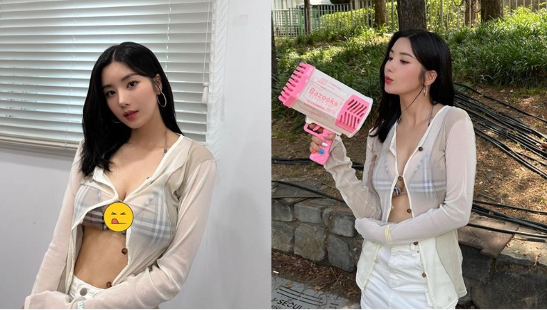 南韓水彈女神演唱太嗨「肩帶突斷裂」大噴裝!23秒片瘋傳網嗨爛:跑出來了