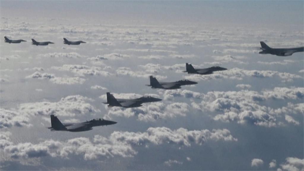 北朝鮮核威脅升溫 美日韓軍演出動「B1轟炸機」