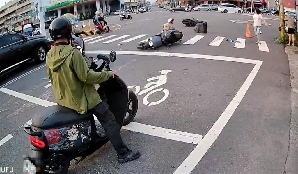 又是毒駕！台南轎車連環追撞汽機車　3騎士遭當場撞飛