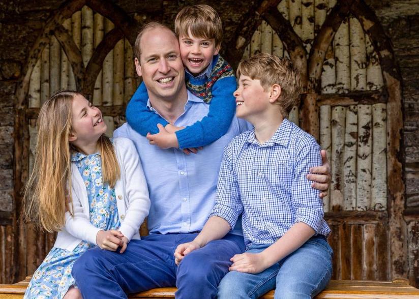英國王室不見凱特「蹤影」　路易小王子與父親臉貼臉秀出好感情