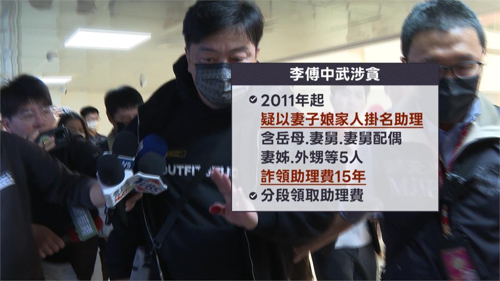 四連霸議員15年涉詐助理費千萬　連任路恐斷？李傅中武500萬交保