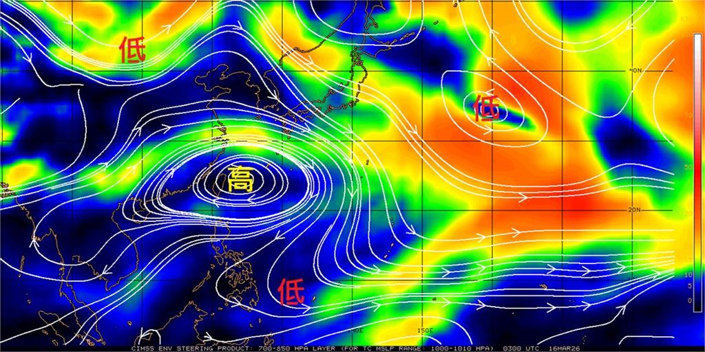 鋒面倒數「連下4天」地區曝光!台灣上空罕見「長命高氣壓」專家揭2影響