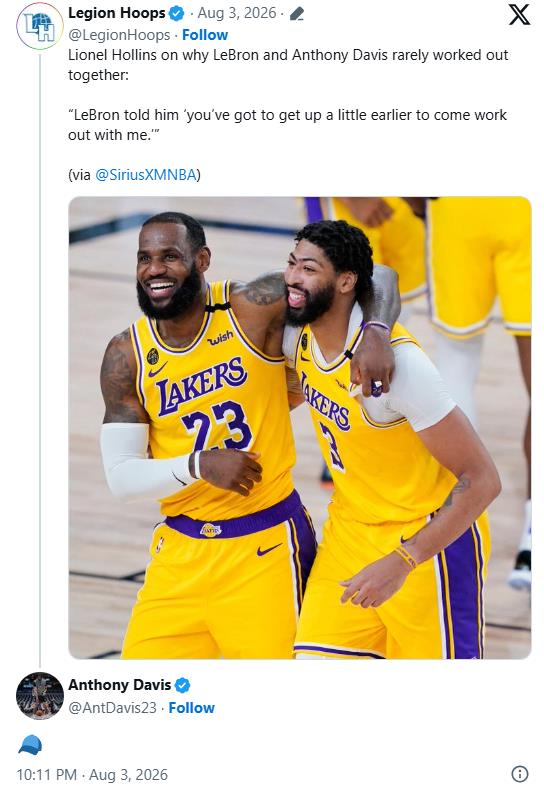 NBA(影)／「濃眉」無法早起和詹皇一起訓練？前湖人助理教練爆料過去往事