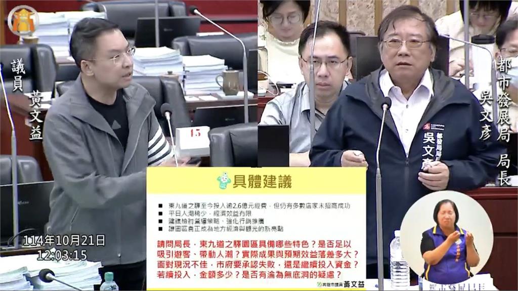 「東九道之驛」成效慘不忍睹　黃文益要求市府全面檢討