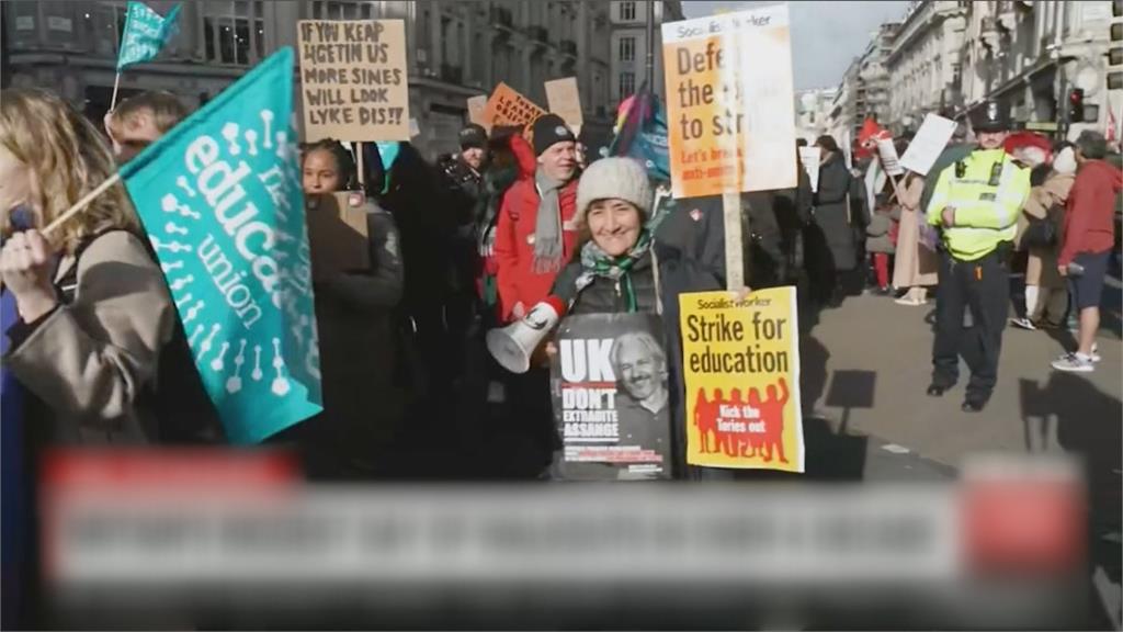 英國50萬人罷工要求加薪10% 民生交通停擺、8成5學校停課