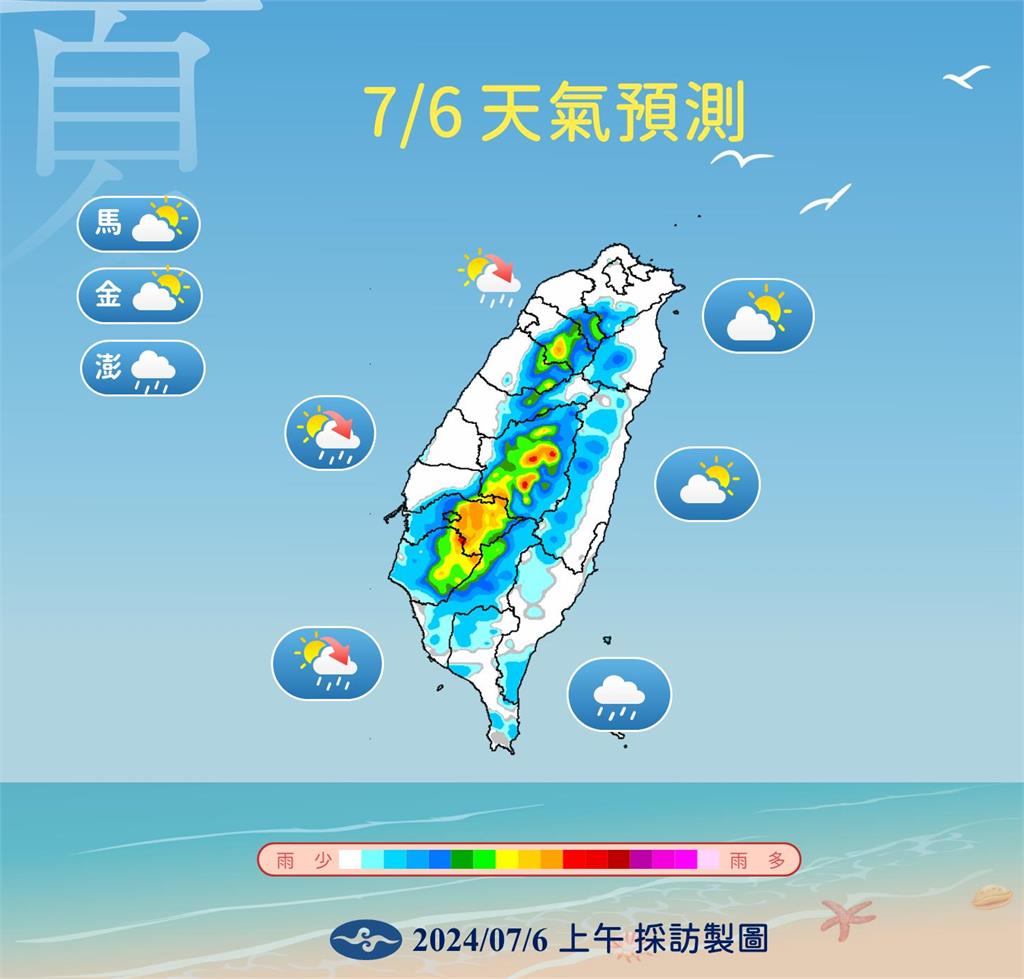 快新聞/小暑相當炎熱!南部慎防37度以上高溫 「這2天」留心有豪雨
