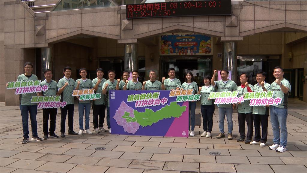 民進黨"正派台中隊"聯合登記! 樂成宮媽祖加持同行
