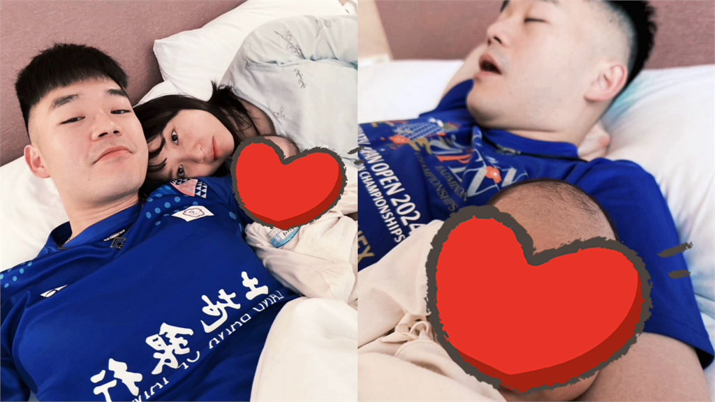 王齊麟慶兒滿月曬一家三口照！他長文感性喊「一不留神你就長大了」