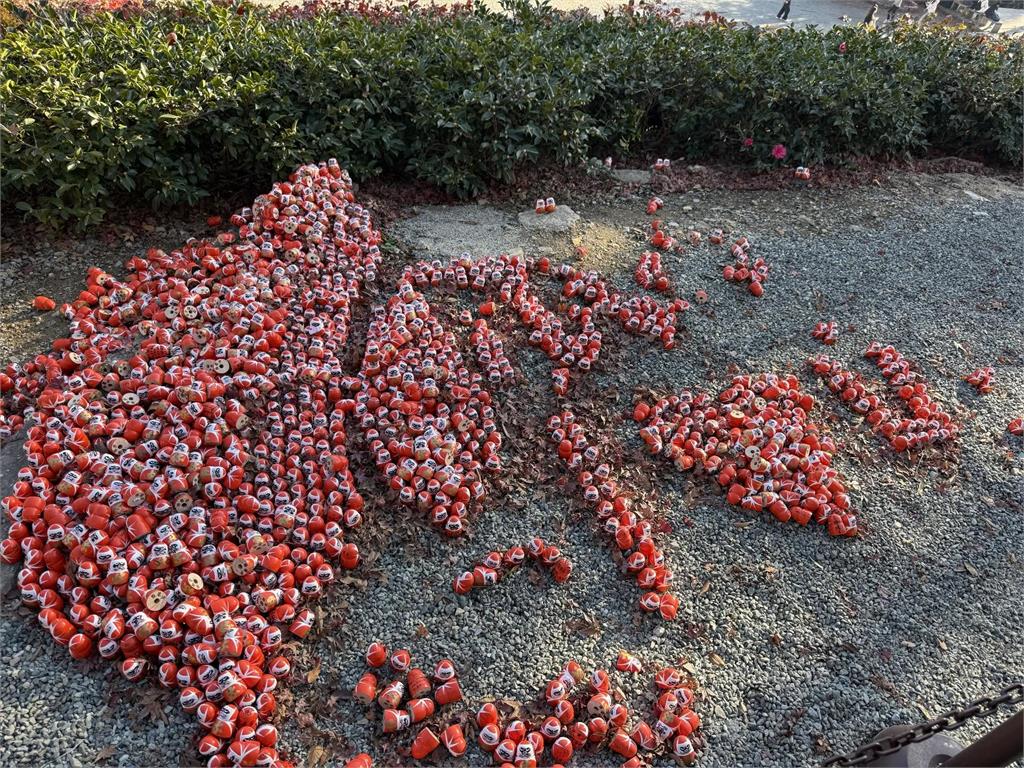 中國女遊客闖大阪勝尾寺踩「TW達摩陣」!惡意破壞畫面流出…台日網友氣炸