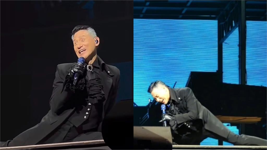 張學友滿臉皺狀態曝!演唱會趴地劈腿網驚呆 61歲張學友「滿臉皺紋+白髮」老態曝!演唱會賣命「趴地劈腿」網嚇歪