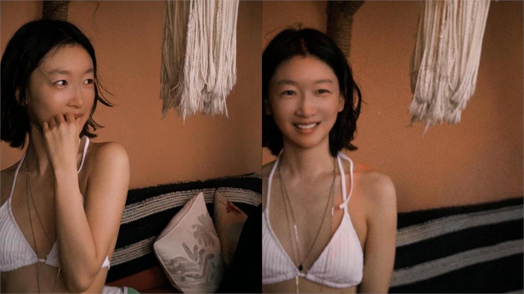 金馬影后周冬雨18張「泳裝戲水照」曝光!零修圖「骨感身材」震撼全網