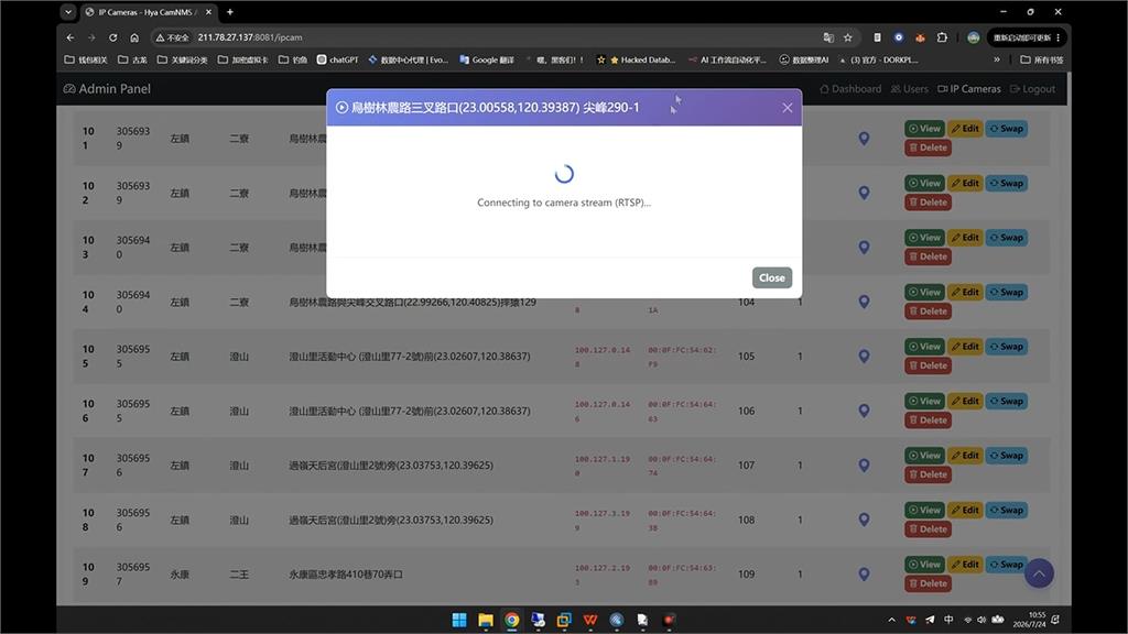 中國「古龍滲透組」稱駭台數百監視器　警政署清查出面強調：非警方系統