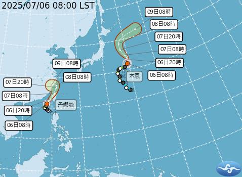 丹娜絲持續長胖「逼近中颱標準」了!林嘉愷曝對台「影響最大」時間點