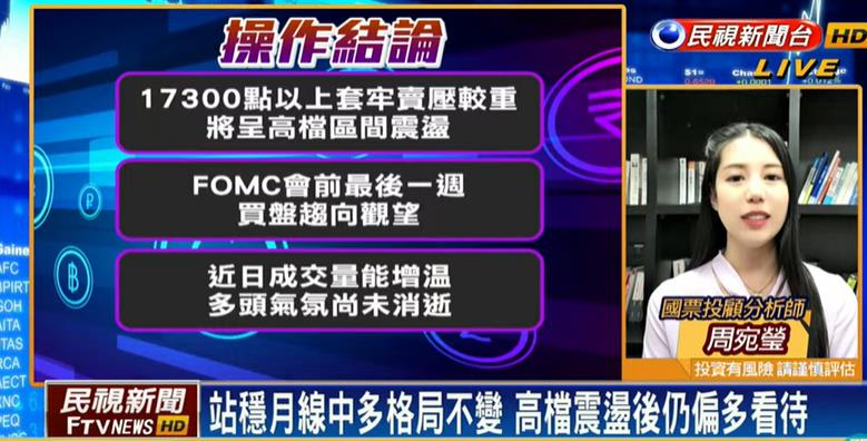 台股看民視／買盤往量縮觀望「守住萬七」！分析師曝「可這樣佈局」