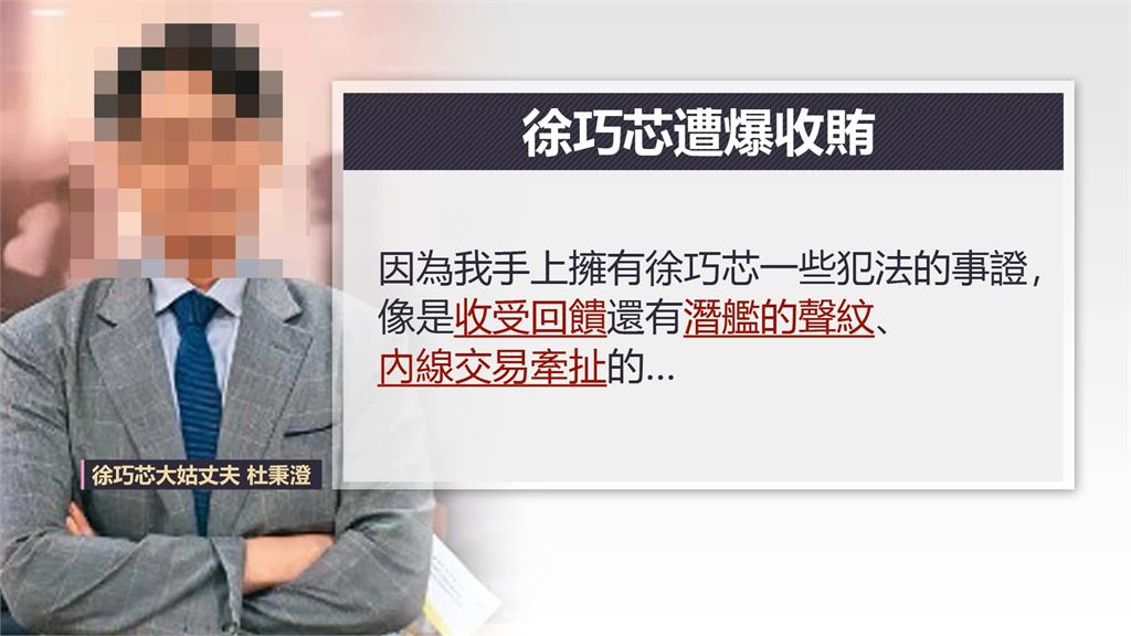 大姑尪杜秉澄當庭爆料! 徐巧芯遭控涉潛艦聲紋等3案