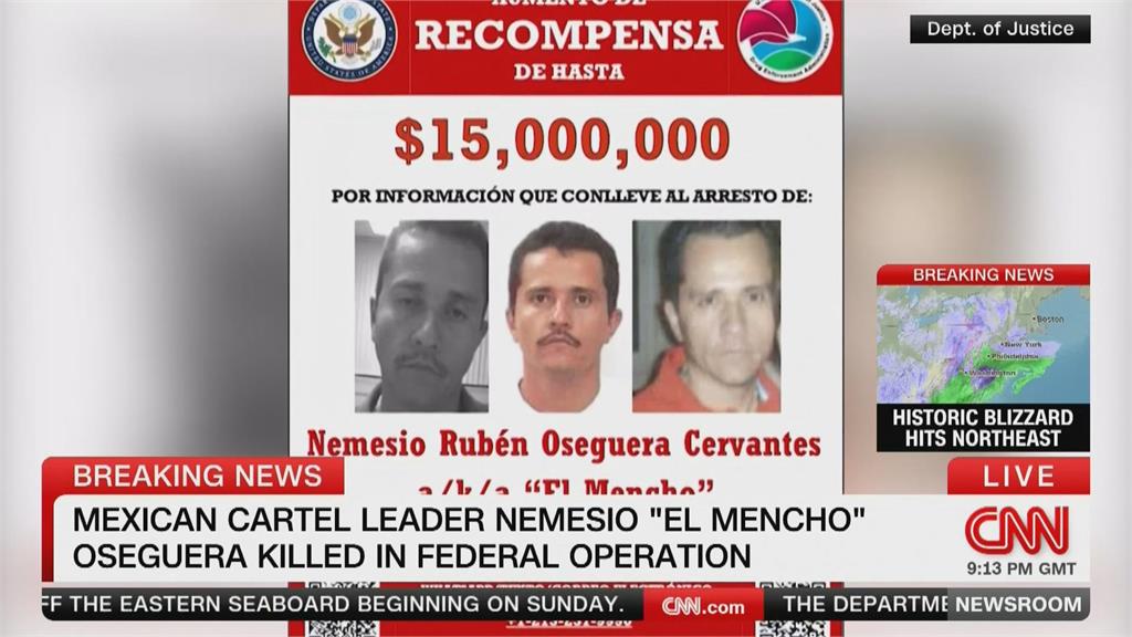 川普施壓軍方緝毒　墨西哥大毒梟歐塞奎拉遭擊斃