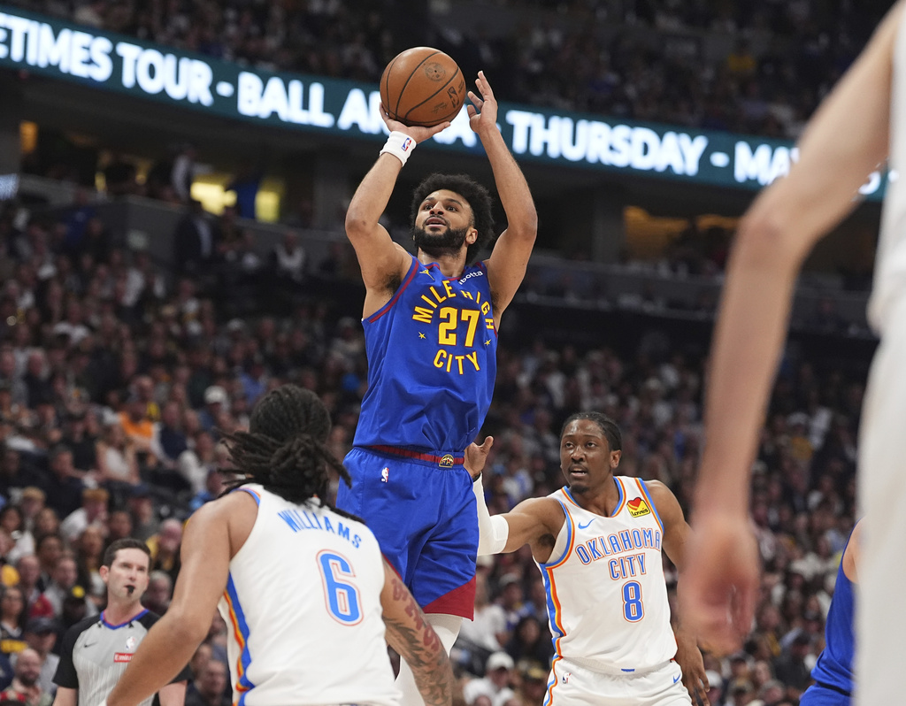 NBA季後賽(影)/金塊延長賽大發神威 主場擊敗雷霆系列賽2勝1敗領先