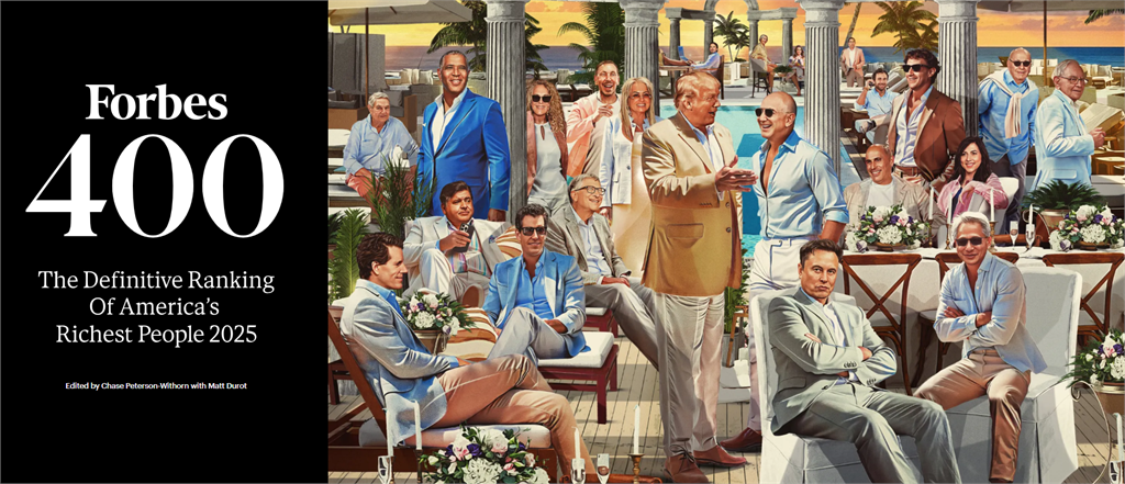 38歲台灣囡仔進「富比世400大富豪榜」!「身價破5600億」科技巨頭都是他客戶