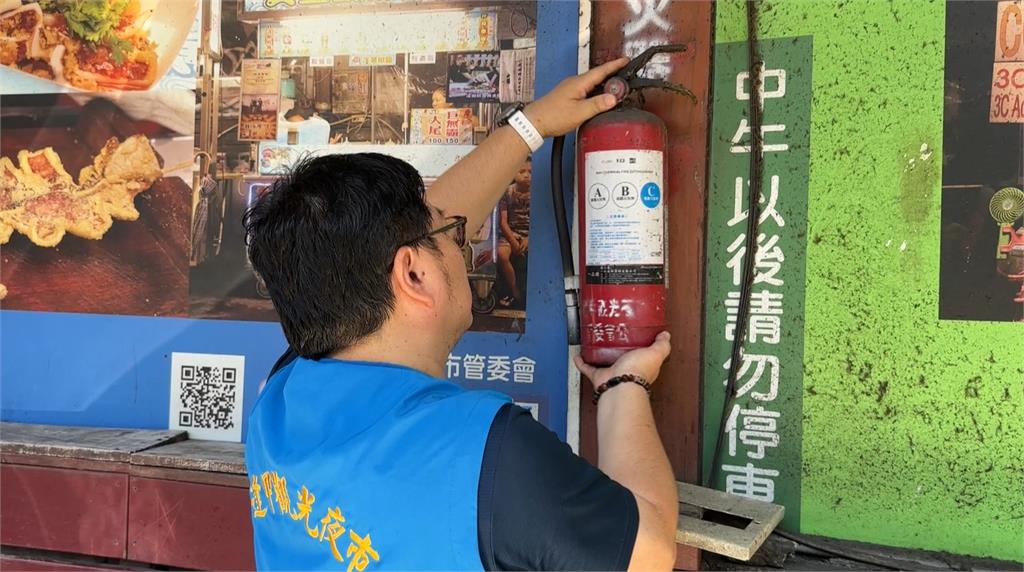 逢甲夜市安全隱患！　文華路一排滅火器竟全過檢修期