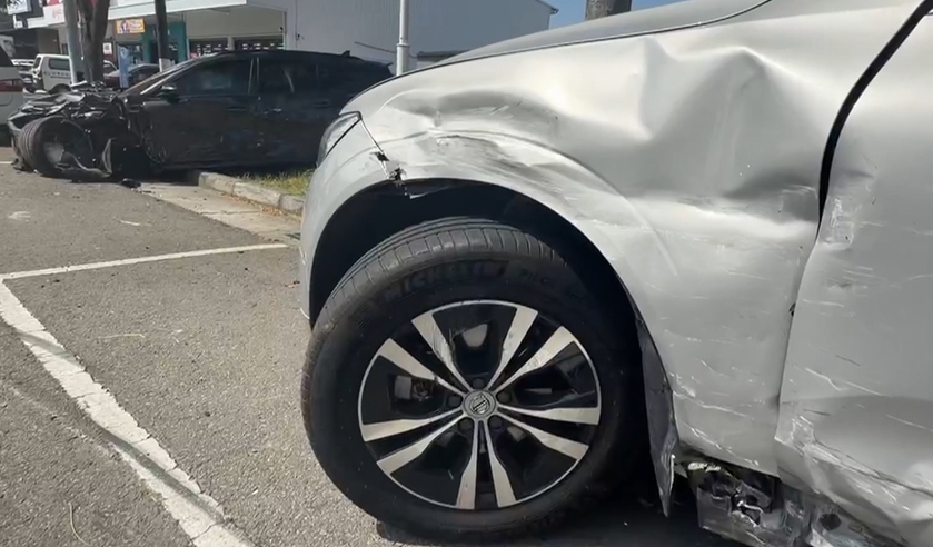 台中毒駕狂撞三車！　駕駛神情恍惚、毒品快篩陽性