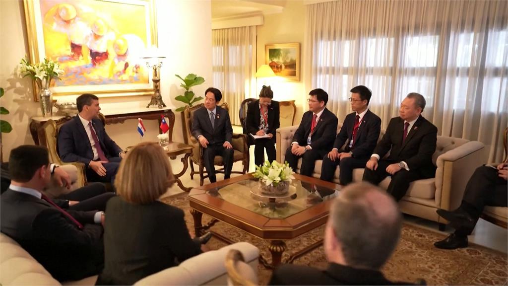 賴清德抵巴拉圭會見總統當選人貝尼亞 美國務院籲北京不要藉機挑釁