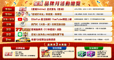 告別Online!《星城》品牌煥新亮相 歡慶7月品牌月 虛實整合娛樂嘉年華登場