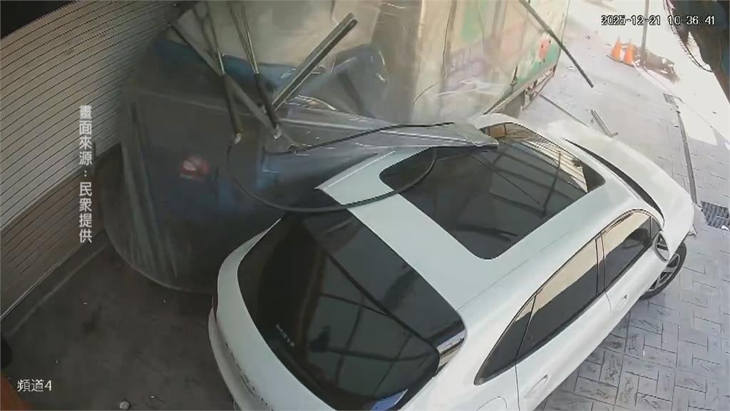 彰化庇護島"半年13撞"駕駛逃逸 台中貨車暴衝撞13車2宅