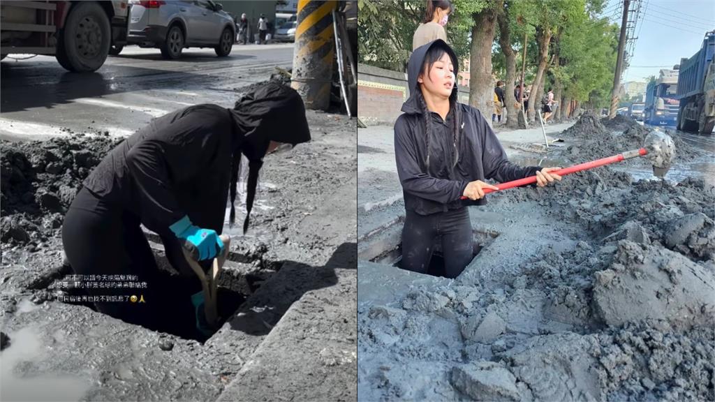 光復忍者龜超人「鑽水溝挖淤泥」竟是籃籃！彎腰消失「只露一顆頭」網讚翻