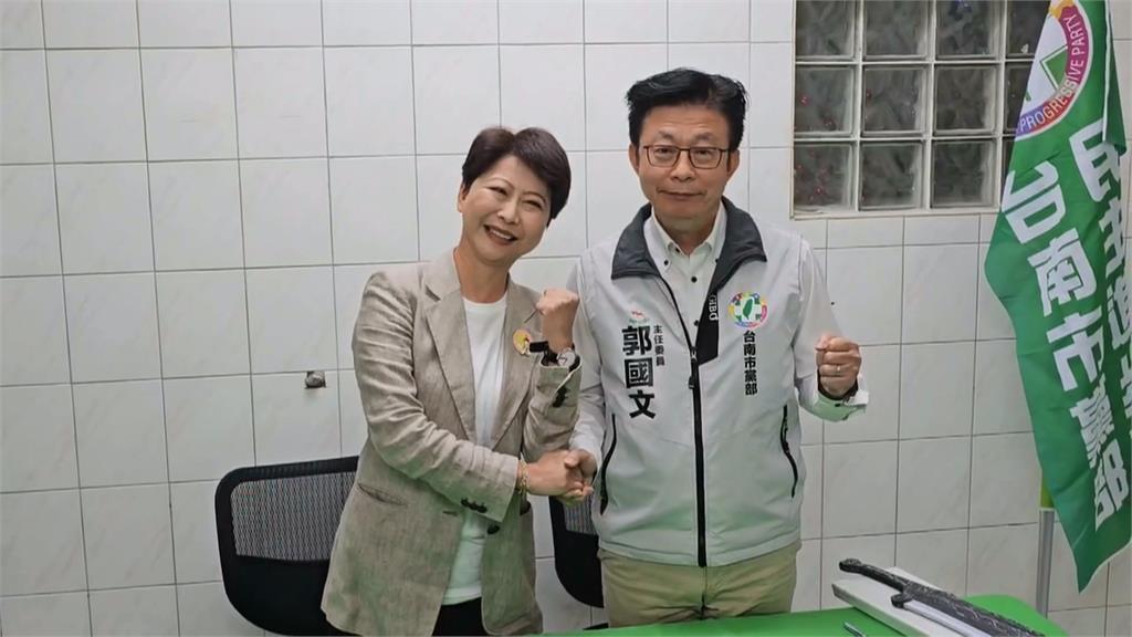 陳亭妃獲提名後首度拜會市黨部　郭國文：團結對外