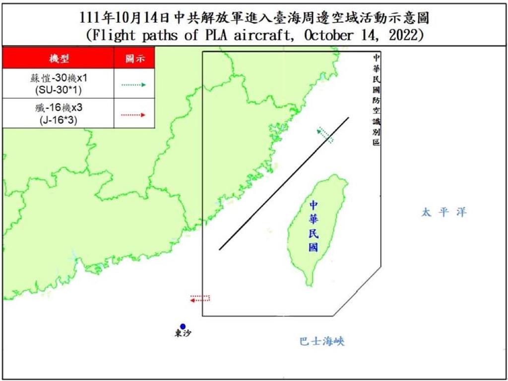 亂不停！中國23軍機、5軍艦擾台　國防部：4架次逾越海峽中線