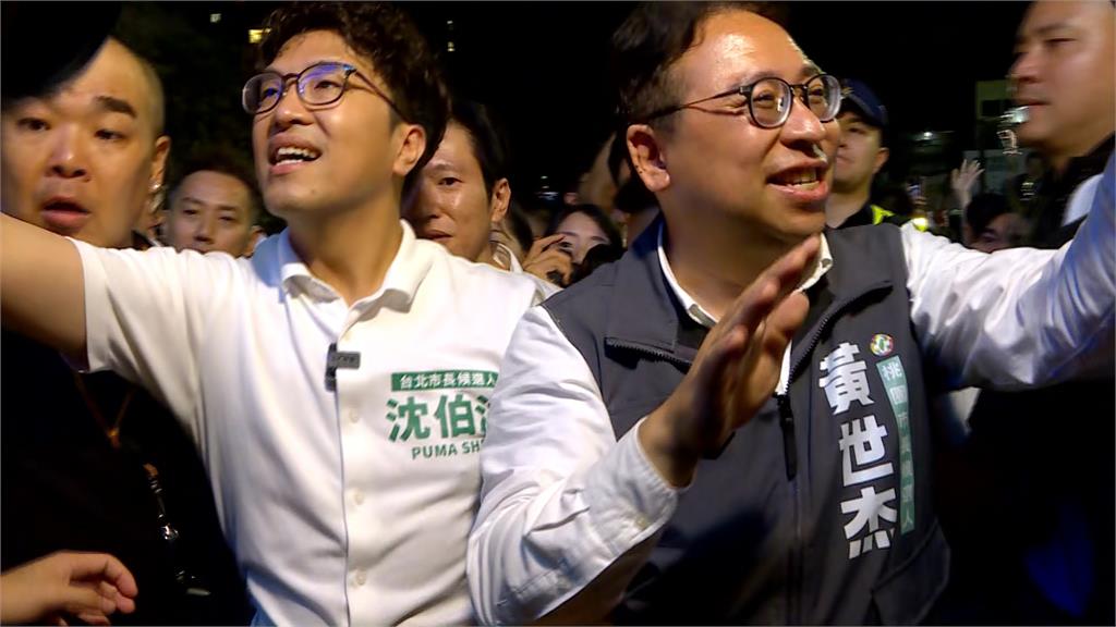 中壢夜市颳「洋流」 沈伯洋力挺黃世杰 張惇涵也現身輔選