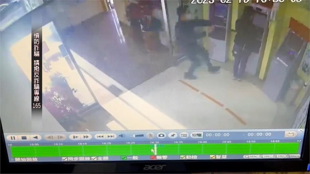 關鍵最後一秒! 台中警推開婦人神救援阻詐