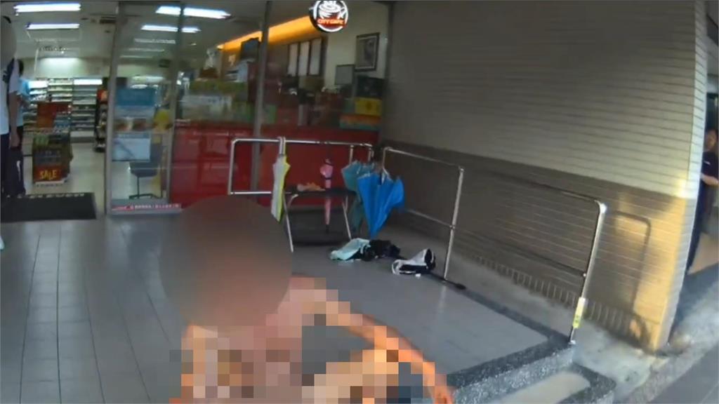 桃園「裸男」闖超商狂砸冰櫃！嗆警「不爽腳打斷」搜出安毒秒變臭俗仔遭活捉