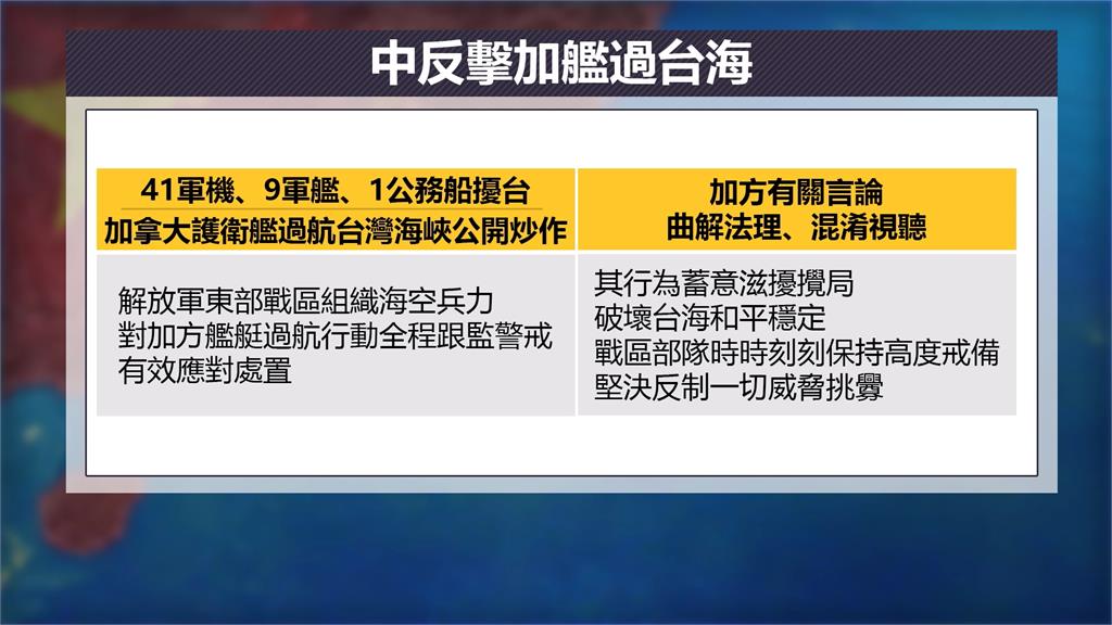 加國軍艦今年首過台海 中船竟播「愛國歌」鴨霸蓋頻