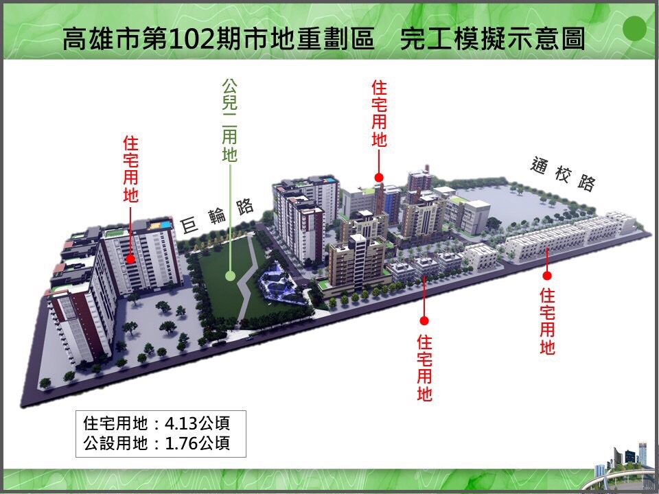 加速眷村土地開發 高雄市第102期市地重劃工程動土