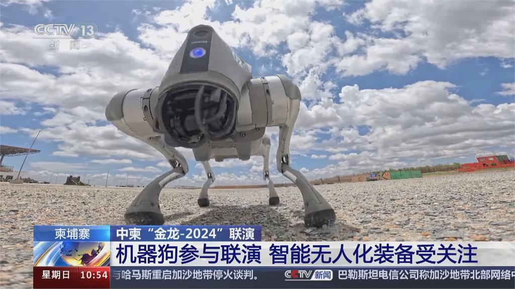 中國解放軍AI機器狗亮相 身背步槍恐成巷戰利器