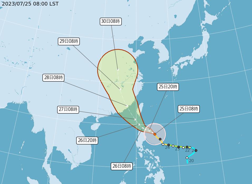 快新聞/杜蘇芮恐轉強颱估14:30發陸警! 1圖看「這2天」最接近台灣