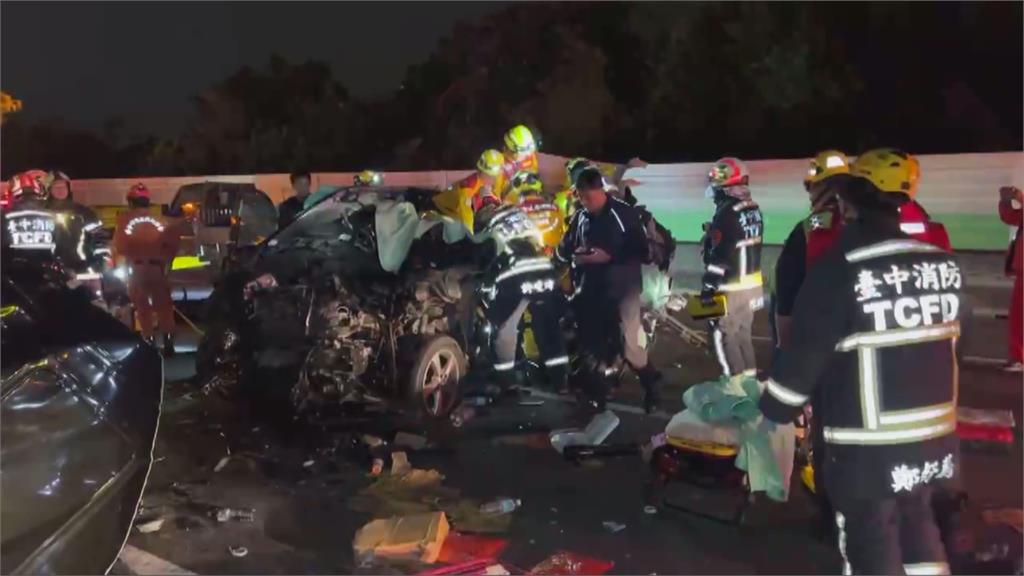 國一豐原路段「4車連環撞」　33歲男駕駛「頸部斷裂」不治