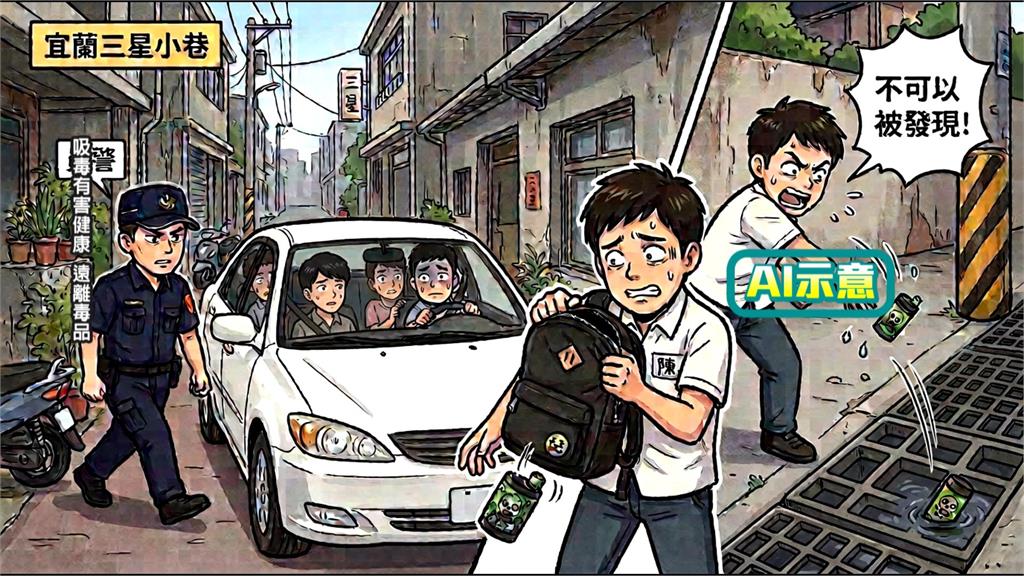 男子丟煙彈進水溝想滅證！　警掀溝蓋撈出毒品「罪證確鑿」