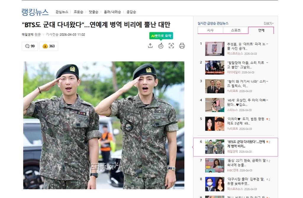 王子閃兵燒到韓國！韓媒酸「連BTS都去當兵了」拿1圖對比超狠　台網嘆：丟臉到國外