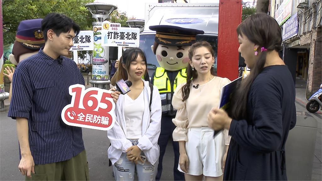 反詐行動車前進西門町　藝人賴芊合擔任一日反詐大使