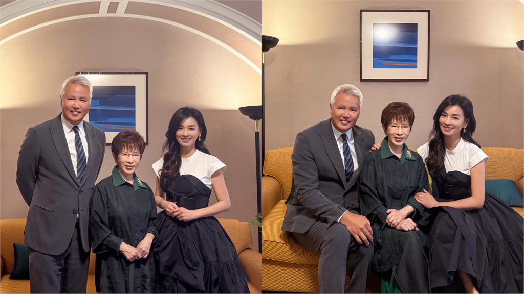 張庭、林瑞陽「激情同框洪秀柱」慶中秋！嗨喊「統一」慘遭中國網友轟：來賺錢？