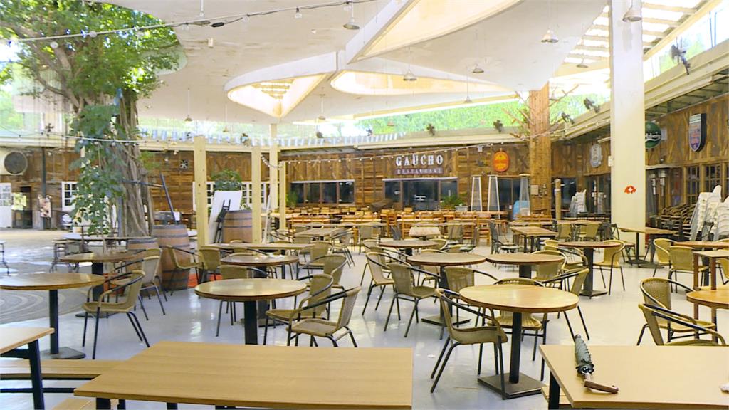 花博美食街逢雨必淹! 倉庫變水濂洞、室外成水上餐廳