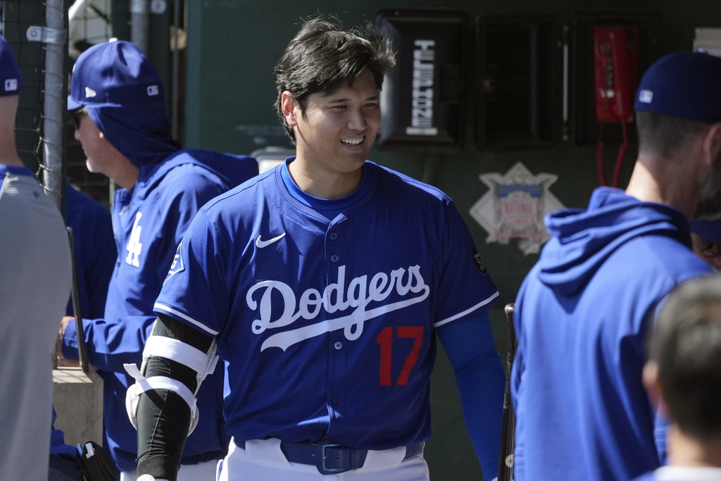 MLB(影)/大谷翔平猛敲雙安手感火燙!熱身賽打擊率突破4成