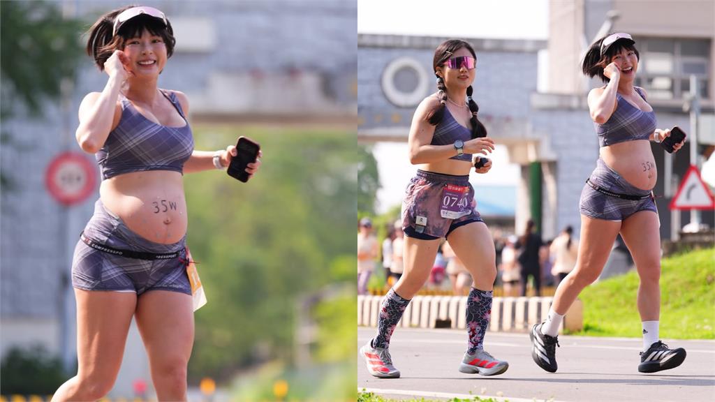 黃沐妍當街「巨球裸裝」畫面曝光！剩1個月卸貨…超狂起伏網震撼：好厲害