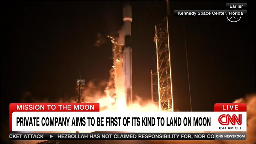 不能輸中國　美國民間登月器搭載SpaceX火箭順利升空