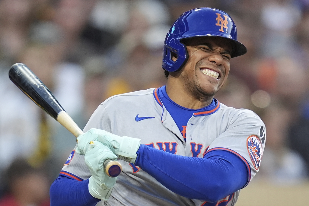 MLB(影)／因自打球提前退場！大都會強打「史上最貴」索托不擔心