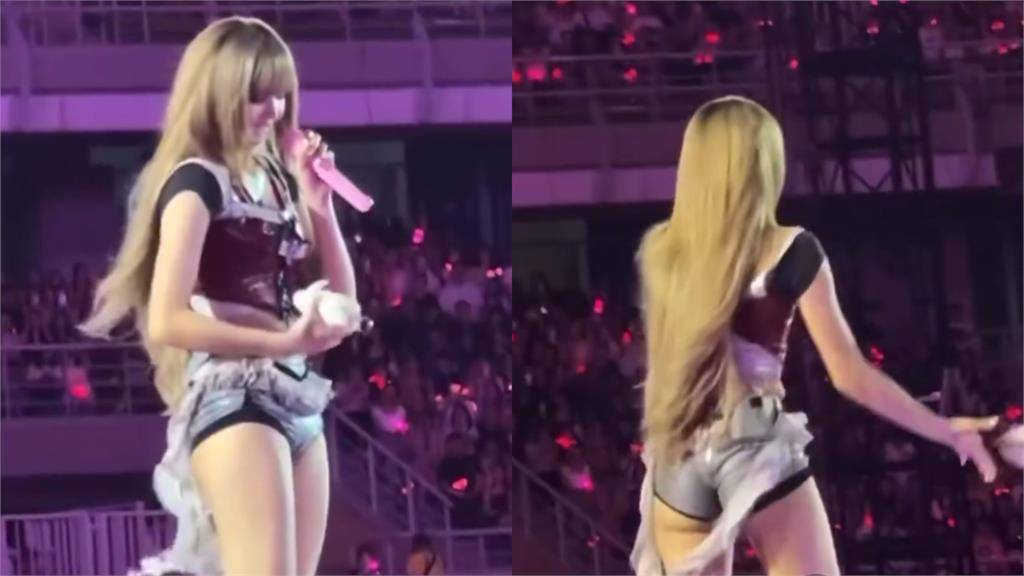 看BP太嗨「搶鏡越區」樣樣來!粉絲失控丟「禮物」Lisa秒扔下台獲讚:帥炸