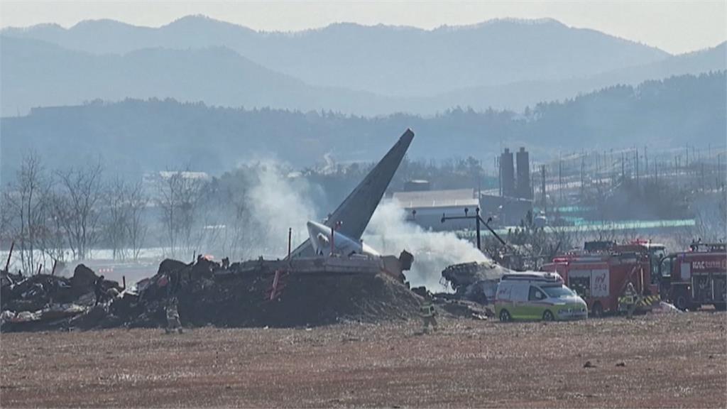南韓濟州航空失事 2人獲救、其餘179人恐全罹難