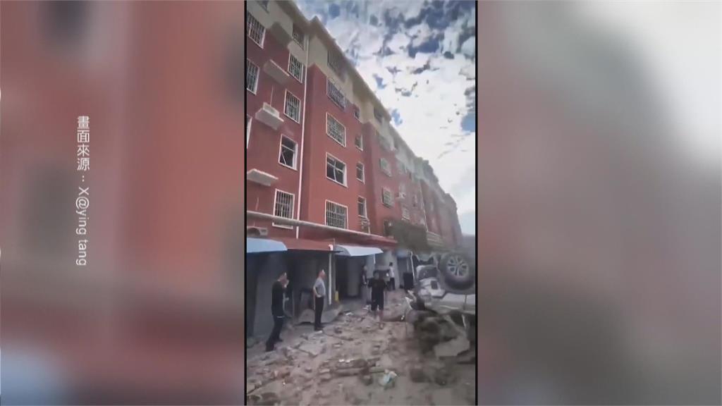 山東社區傳大爆炸！　大樓殘骸滿地　車輛被炸翻